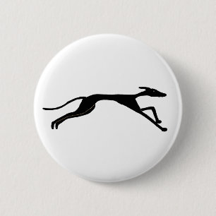 Badge Rond 5 Cm AY- conception de course de lévriers