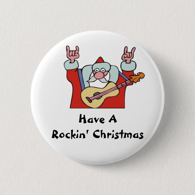 Badge Rond 5 Cm Ayez Noël de Rockin (Devant)