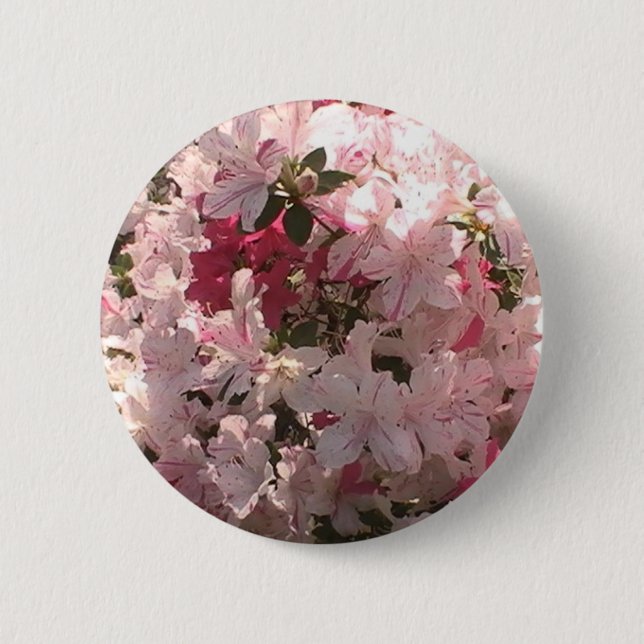 Badge Rond 5 Cm Azalea rose (Devant)