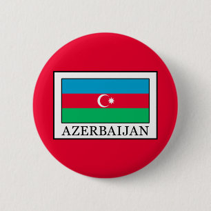 Badge Rond 5 Cm Azerbaïdjan