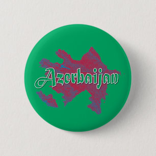Badge Rond 5 Cm Azerbaïdjan