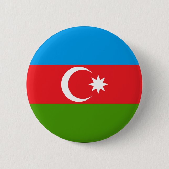 Badge Rond 5 Cm Azerbaïdjan (Devant)