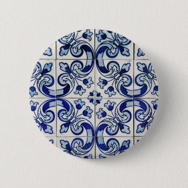 Badge Rond 5 Cm Azulejo (Devant)