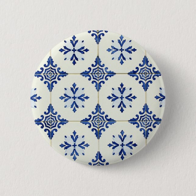Badge Rond 5 Cm Azulejos (Devant)