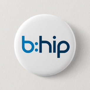 Badge Rond 5 Cm b:bouton hanche - blanc