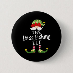 Badge Rond 5 Cm B Groupe de lutins de pêche Noël drôle de soirée p