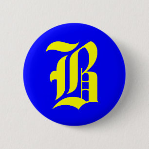 Badge Rond 5 Cm B - vieux anglais