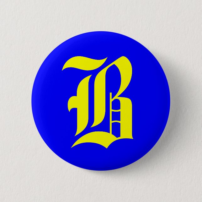 Badge Rond 5 Cm B - vieux anglais (Devant)