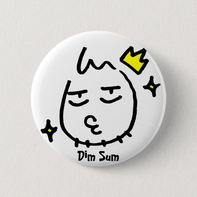 Badge Rond 5 Cm Ba, Dim Sum (Devant)