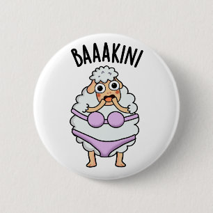 Badge Rond 5 Cm Baa-kini Funny Bikini Pun