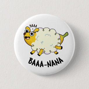 Badge Rond 5 Cm Baa-nana Funny Banana Puns