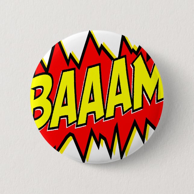 BADGE ROND 5 CM BAAAM ! (Devant)