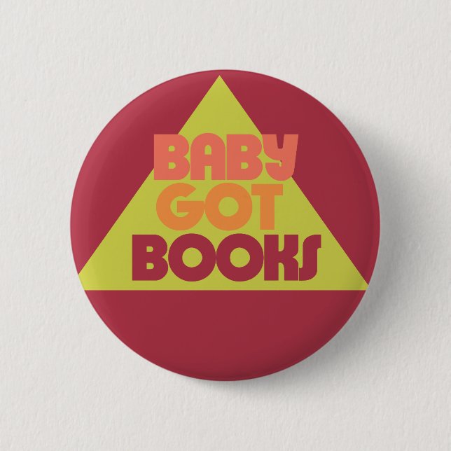 Badge Rond 5 Cm Baby a des livres (Devant)