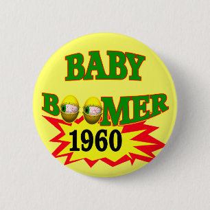 Badge Rond 5 Cm Baby boomer 1960