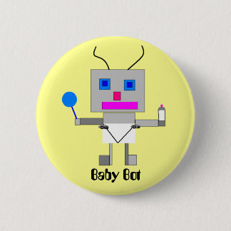 Badge Rond 5 Cm Baby Bot