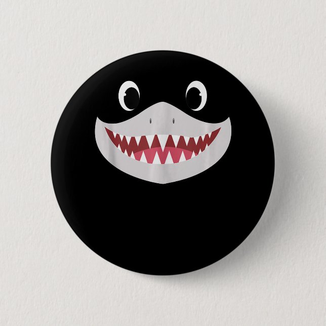 Badge Rond 5 Cm Baby Shark Halloween (Devant)