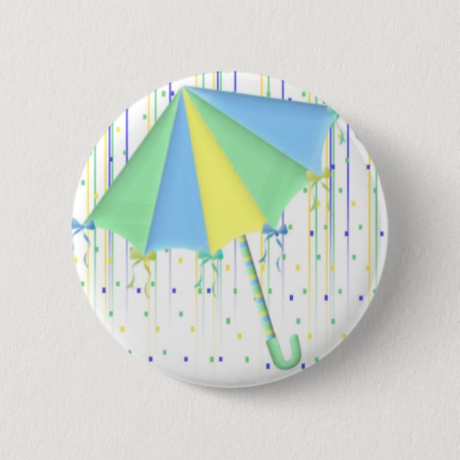 Badge Rond 5 Cm Baby shower de parapluie (Devant)