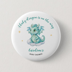Badge Rond 5 Cm Baby shower Dragon mou