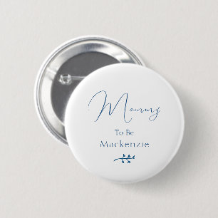 Badge Rond 5 Cm Baby-Shower Élégant Minimaliste Moderne pour Futur