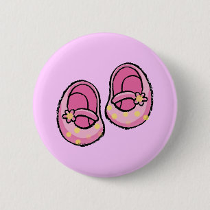Badge Rond 5 Cm Baby shower (fille)