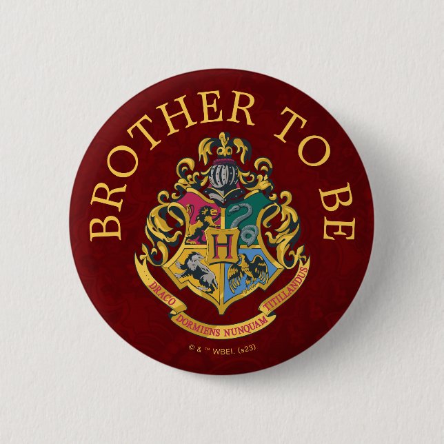 Badge Rond 5 Cm Baby shower Harry Potter | Frère à être (Devant)