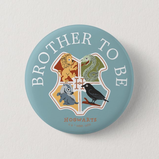 Badge Rond 5 Cm Baby Shower Harry Potter | Futur Frère (Devant)