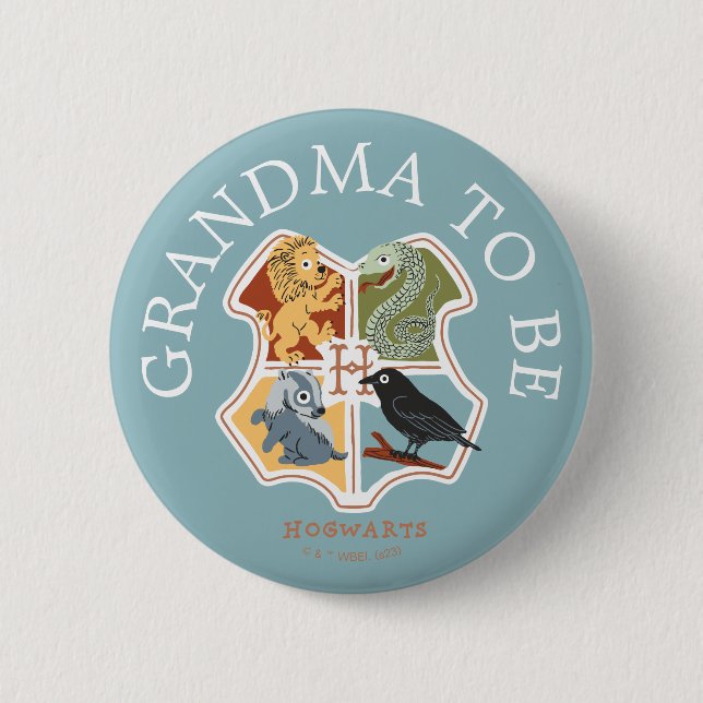 Badge Rond 5 Cm Baby Shower Harry Potter | Grand-mère à venir (Devant)