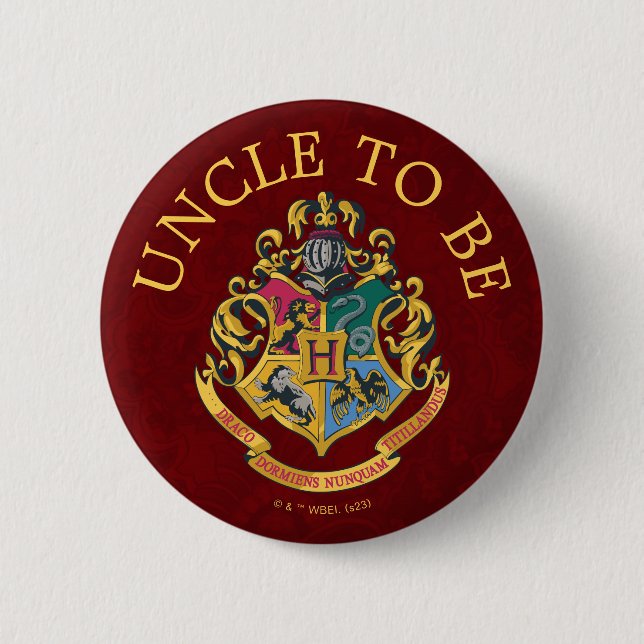 Badge Rond 5 Cm Baby shower Harry Potter | Oncle à être (Devant)