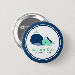 Badge Rond 5 Cm Baby shower "Maman-to-be" de Sweet Mom and Baby Wh