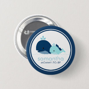 Badge Rond 5 Cm Baby shower "Maman-to-be" pour les mères et les b