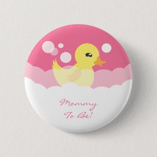 Badge Rond 5 Cm Baby shower mignon en caoutchouc de fille mignonne