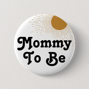 Badge Rond 5 Cm Baby shower Modifiable Mommy