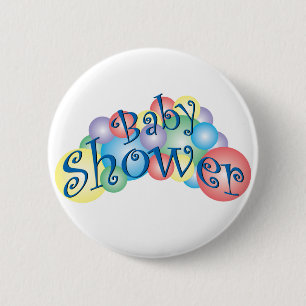 Badge Rond 5 Cm Baby shower pétillant