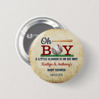 Baby shower vintage de baseball Boys