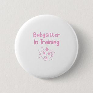Badge Rond 5 Cm Babysitter En Formation