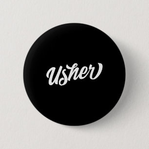 Badge Rond 5 Cm Bachelor Usher de l'équipage de Groom pour Groom