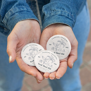 Badge Rond 5 Cm Bachelorette Coastal Cowgirl