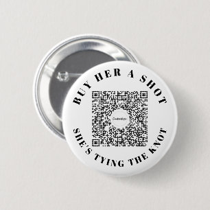 Badge Rond 5 Cm Bachelorette Venmo Code QR Acheter La Mariée A Boi