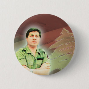 Badge Rond 5 Cm Bachir Gemayel Président libanais