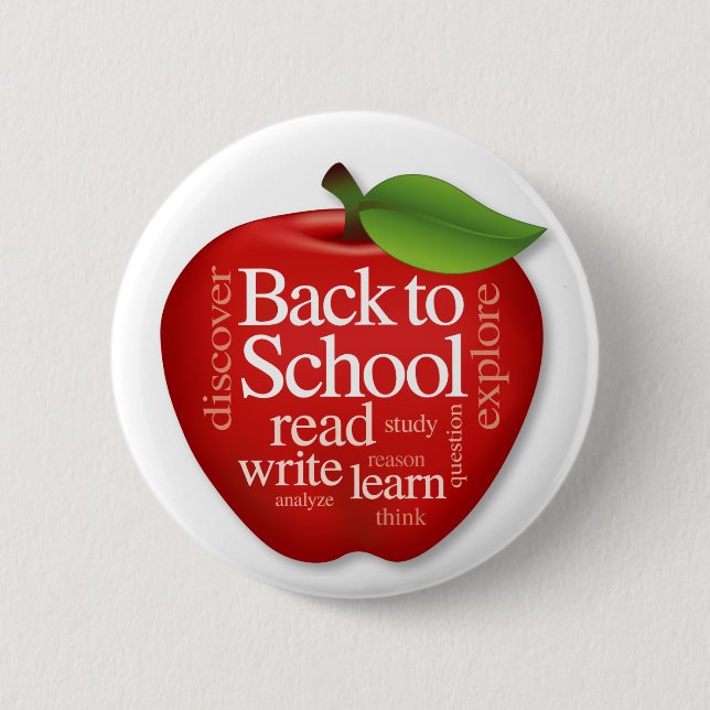 Badge Rond 5 Cm Back to school (Devant)