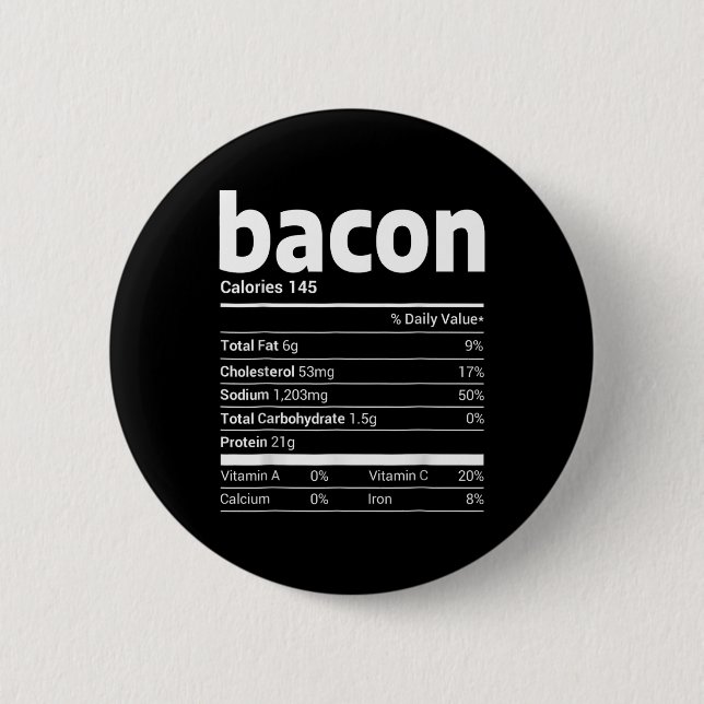 Badge Rond 5 Cm Bacon Nutrition Fiches familiales Correspondance d (Devant)