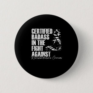 Badge Rond 5 Cm Badass Neuroendocrine Cancer Awareness NET Zebra R