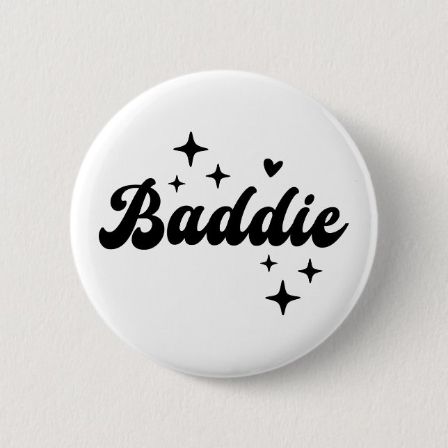 Badge Rond 5 Cm Baddie (Devant)