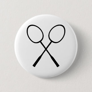 Badge Rond 5 Cm Badminton