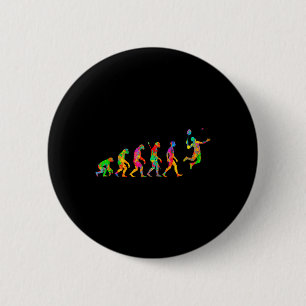 Badge Rond 5 Cm Badminton Drôle Coloré Pour Hommes Femmes Balle Sp