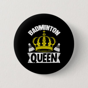 Badge Rond 5 Cm Badminton Queen Whats Your Superpower Sport Shuttl