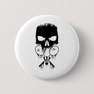 Badge Rond 5 Cm Badminton Raquettes de badminton Jeu de volant Bad