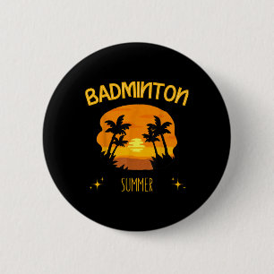 Badge Rond 5 Cm Badminton Summer Racket Shutt Outdoor Game