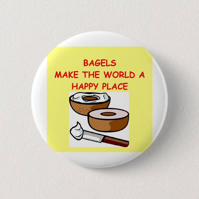 Badge Rond 5 Cm bagels (Devant)