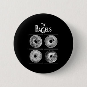 Badge Rond 5 Cm Bagels Funny Bagel Pain Foodie Boulangerie D'Amour